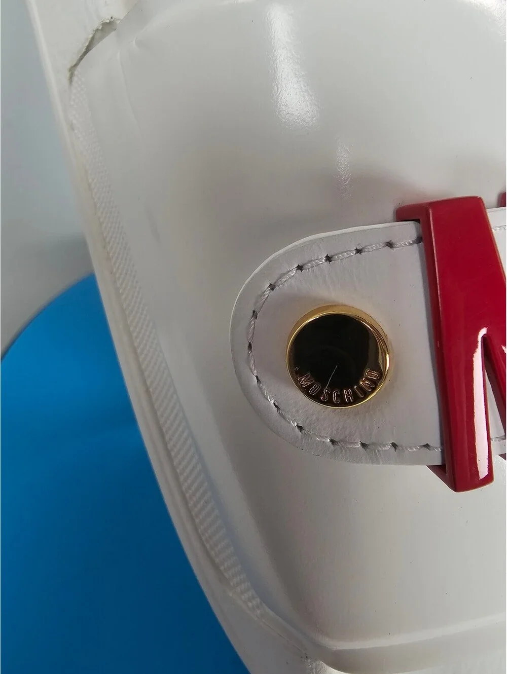 Moschino ​white rubber